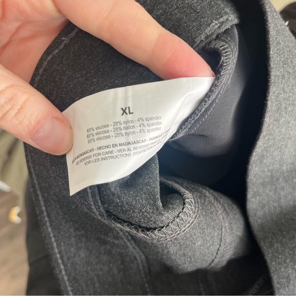 Anne Klein Pants Women's XL Tummy Control Ponte Charcoal Gray NWT - Picture 6 of 8